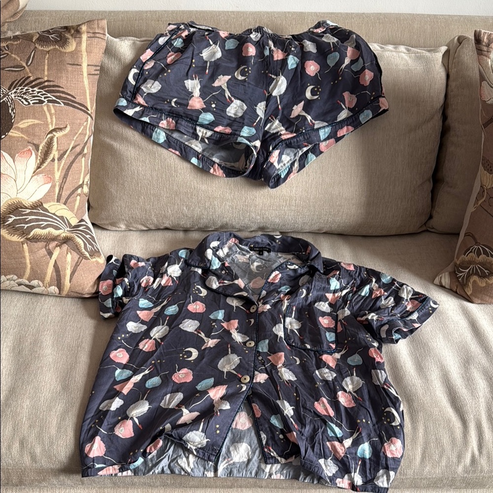 Morgan Lane shirt and short pj set